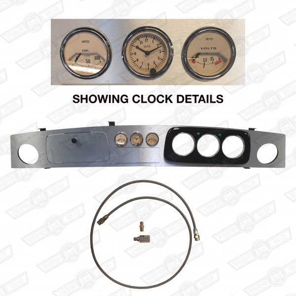 DASH PACKAGE-ALUMINIUM 3+3 MAGNOLIA VOLT,CLOCK,OIL RHD