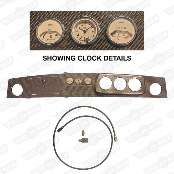 DASH PACKAGE-CARBON FIBRE 3+3 MAGNOLIA VOLT,CLOCK,OIL RHD