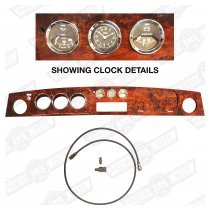 DASH PACKAGE-WALNUT 3+3 BLACK VOLT,CLOCK,OIL LHD MPI
