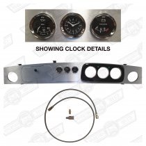 DASH PACKAGE-ALUMINIUM 3+3 BLACK VOLT,CLOCK,OIL LHD