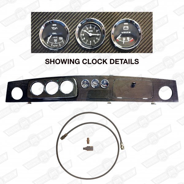 DASH PACKAGE-CARBON FIBRE 3+3 BLACK VOLT,CLOCK,OIL LHD