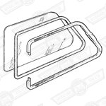 QUARTER LIGHT ASSY.-CLEAR GLASS-LH-'59-'66