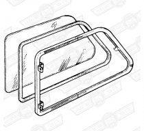 QUARTER LIGHT ASSY.-CLEAR GLASS-RH-'66-'69