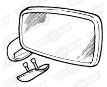 DOOR MIRROR-PLASTIC-RH-COLOUR CODED