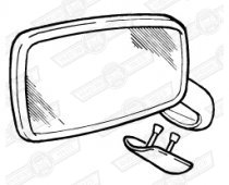 DOOR MIRROR-PLASTIC-LH-COLOUR CODED