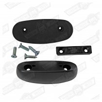 PLINTH KIT-DOOR MIRROR-BLACK-TO '80
