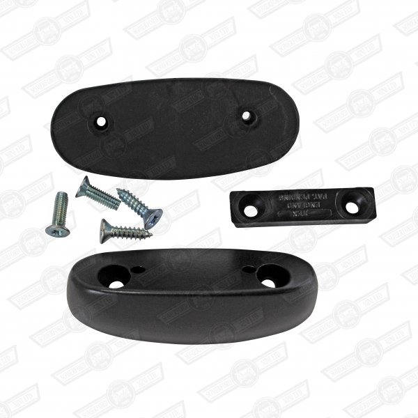 PLINTH KIT-DOOR MIRROR-BLACK-TO '80