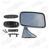 DOOR MIRROR-STAINLESS-RH GENUINE TEX