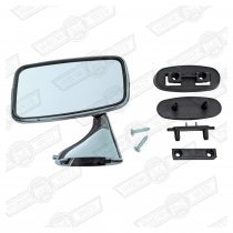 DOOR MIRROR-STAINLESS-LH GENUINE TEX