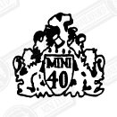 DECAL-BODYSIDE-'MINI 40'-BLACK