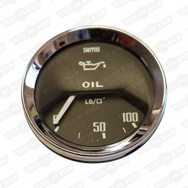 SMITHS OIL PRESSURE GAUGE 1/2 SCALE BLACK 'V' BEZEL,ELECTRICAL