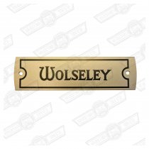 PLATE- ROCKER COVER-'WOLSELEY'-'61-'65