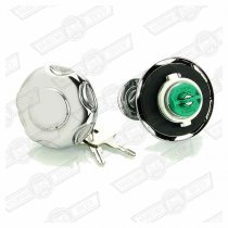 FUEL CAP-RETRO STYLE, CHROME VENTED