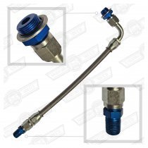 OIL PIPE-BRAIDED-EARLY BLOCK(5/8) TO EARLY FILTER (1/4 NPT)