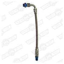 OIL PIPE-BRAIDED-EARLY BLOCK(5/8) TO EARLY FILTER (1/4 NPT)