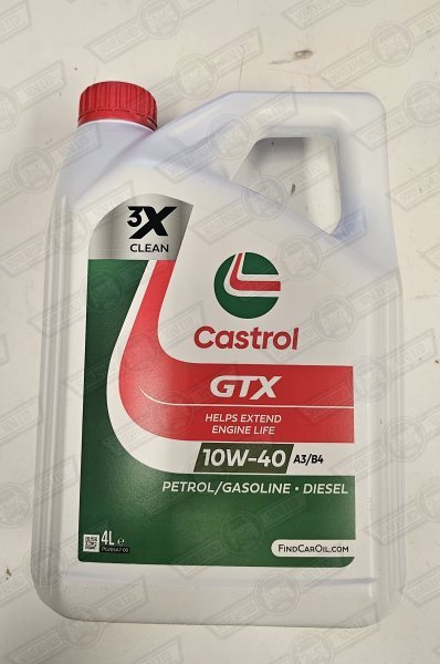 OIL-CASTROL-SEMI SYNTHETIC-10W-40 4 LITRES- recommended for automatic gearboxes