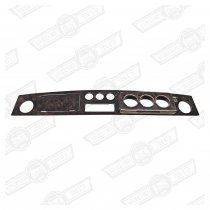 DASH-WALNUT MPI REPLACEMENT 3 + 3 AUX. GAUGES.CHROME BEZELS RHD