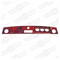 DASH-WALNUT MPI REPLACEMENT 3 + 1 AUX. GAUGE CHROME BEZELS RHD