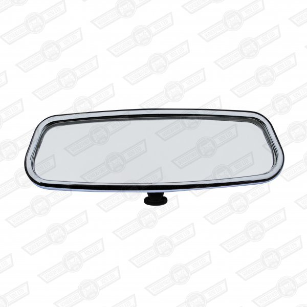 REAR VIEW MIRROR-CHROMED PLASTIC, STICK ON