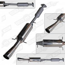 VALTAIN-STAINLESS TWIN BOX CENTRE EXIT CAT BACK EXHAUST SYSTEM