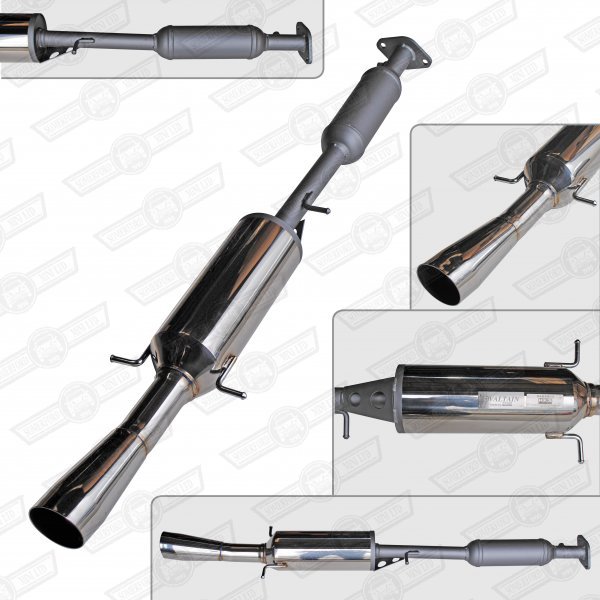 VALTAIN-STAINLESS TWIN BOX CENTRE EXIT CAT BACK EXHAUST SYSTEM