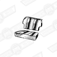 REAR SEAT COVER KIT-COOPER ETC- (state colour)-'61-'67