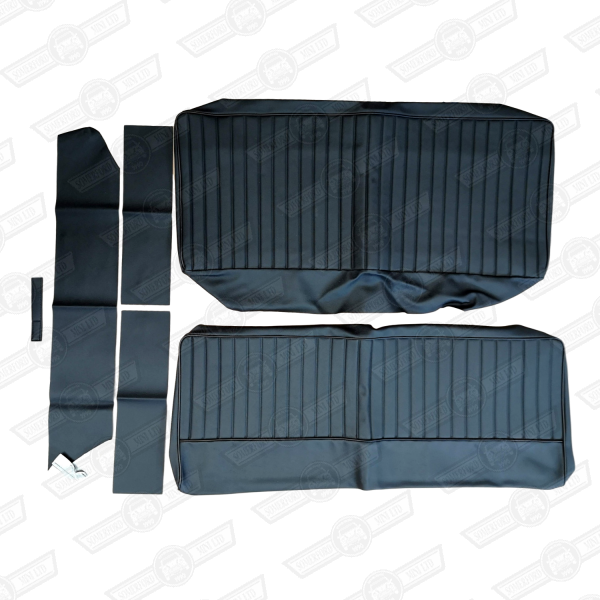 REAR SEAT COVER KIT-ESTATE-BLACK)-'61-'67 welded