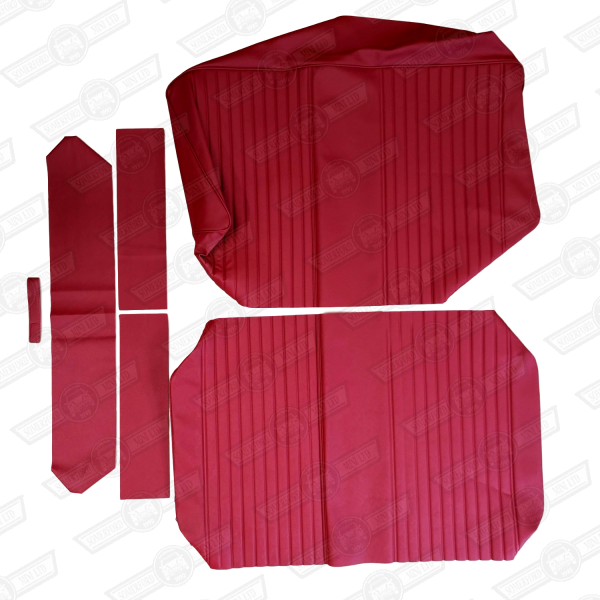 REAR SEAT COVER KIT-ESTATE-TARTAN RED-'67-'69 MK2