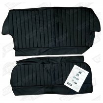 REAR SEAT COVER KIT-SALOON-BLACK-'61-'67 stitched