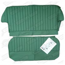 REAR SEAT COVER KIT-SALOON-PORCELAIN GREEN-'61-'67 stitched