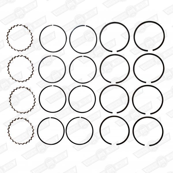 RING SET-REPLACEMENT 3 RING PISTONS 1275cc STD. SIZE