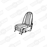 SEAT-HIGH BACKED-MK3,RECLINING-LH-AUTUMN LEAF-REPRODUCTION