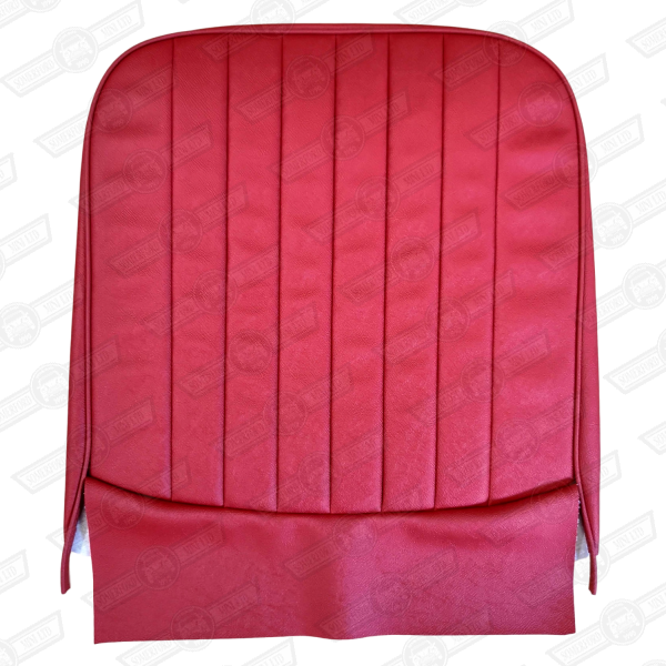 FRONT SEAT CUSHION COVER-TARTAN RED-'61-'67