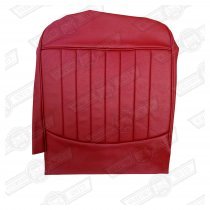 FRONT SEAT CUSHION COVER-TARTAN RED-'61-'67
