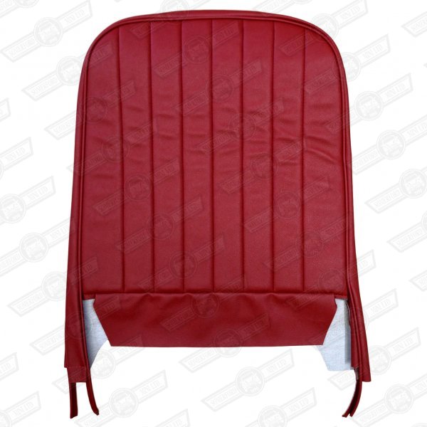 FRONT SEAT SQUAB COVER-TARTAN RED-'61-'67