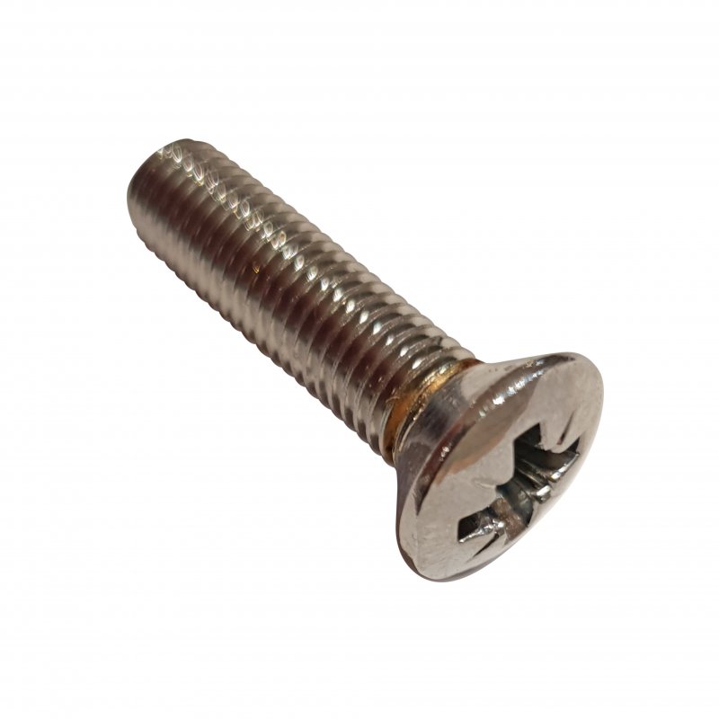 SCREWCHROME, RAISED COUNTERSUNK, 1/4 UNF x 1'' (checkstrap) Somerford...