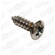 SCREW-SELF TAPPING-RAISED COUNTERSUNK,No 6 x 1/2'' CHROME