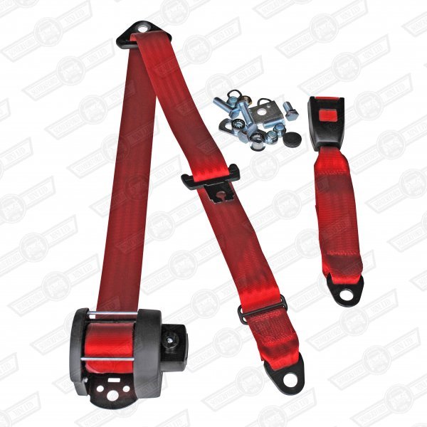 SEAT BELT KIT-REAR INERTIA- 4 POINT. RED