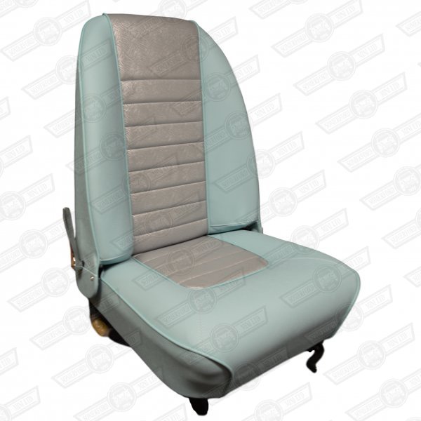SEAT-HIGH BACKED RECLINING-LH-POW.BLUE/SIL.BROCAD-MK1 MODELS
