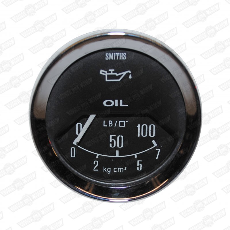 SMITHS OIL PRESSURE GAUGE 1/2 SCALE BLACK'V' BEZ MECHANICAL Somerford...