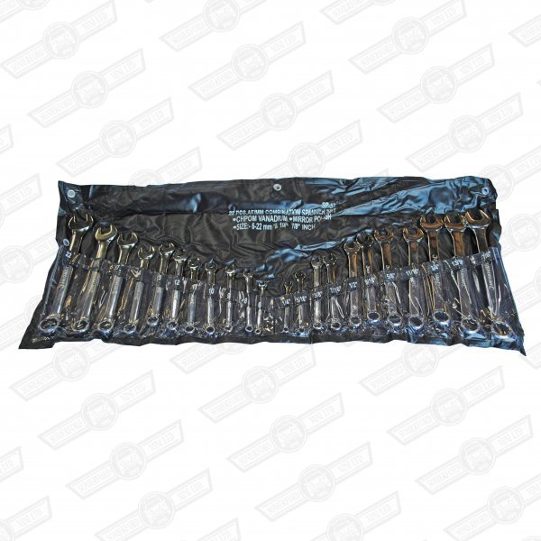 SPANNER SET-COMBINATION,22 PIECE. METRIC & IMPERIAL