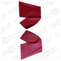 WHEEL ARCH COVERS-PAIR-TARTAN RED-'59 ON